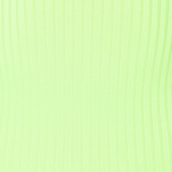 Green Scoop Neck Rib Knit Bodycon Mini Dress NWT - Picture 5 of 7